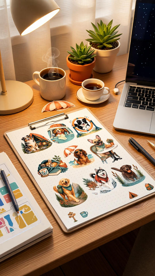 Sticker Pack 1 - Dog adventure